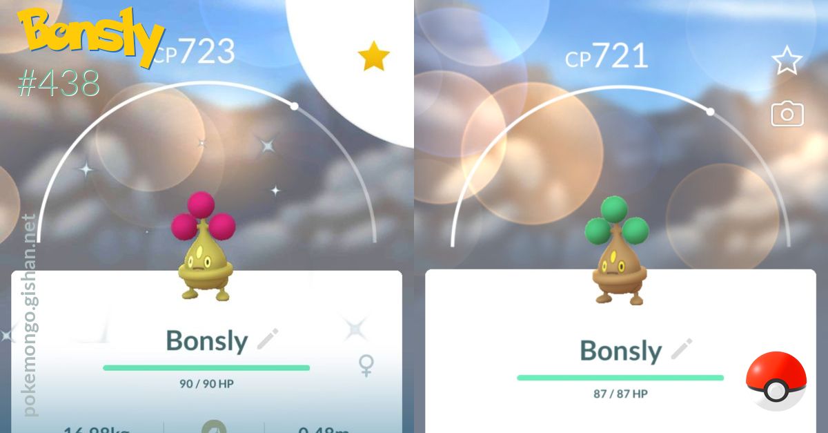 Bonsly - #438 -  Pokédex