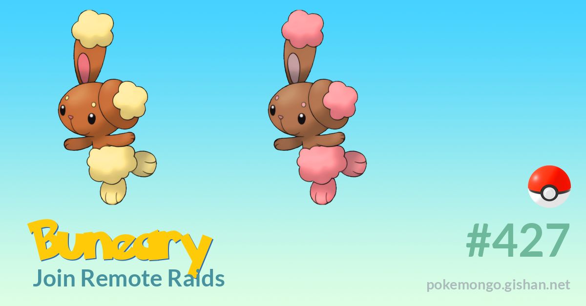 Buneary Raids Pogo Guide