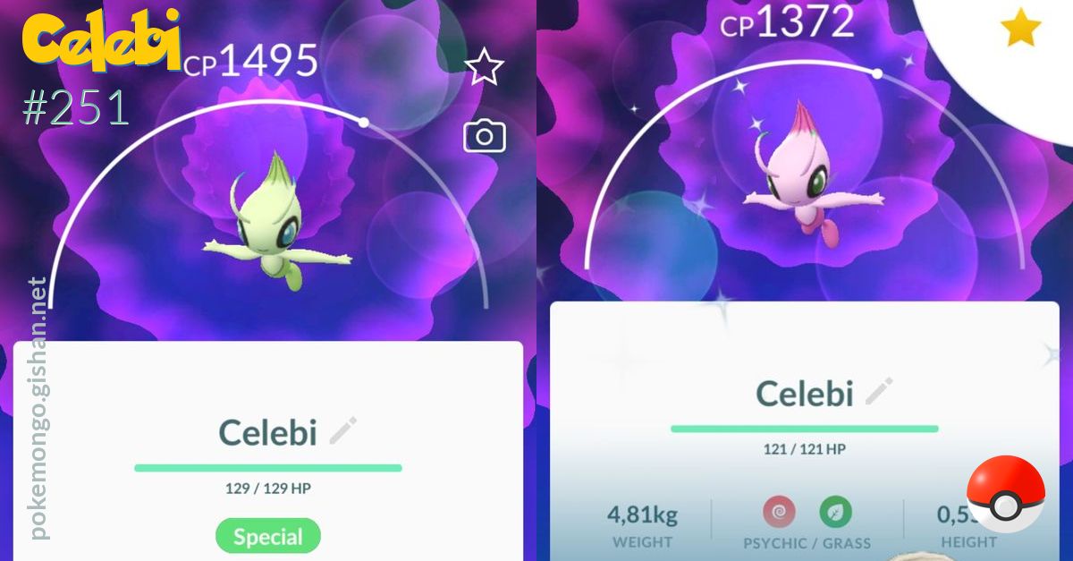 Celebi - #251 -  Pokédex