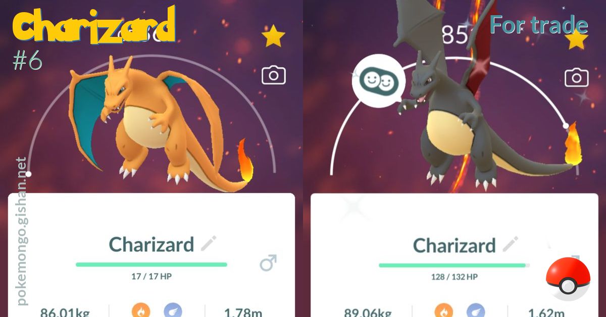 Just got a shiny Farfetch'd and a Charizard from a friend who used