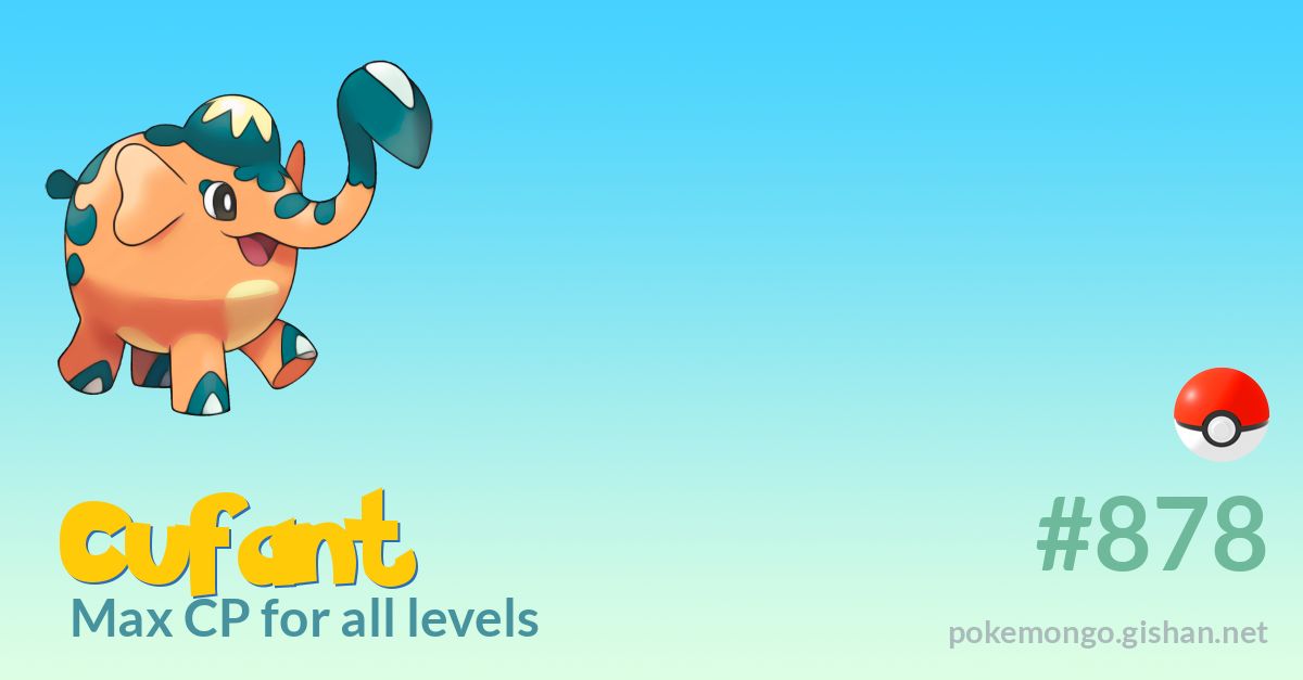 cufant-max-cp-for-all-levels-pokemon-go