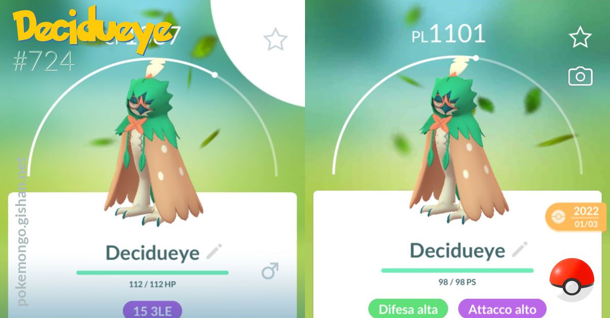 Decidueye - #724 -  Pokédex