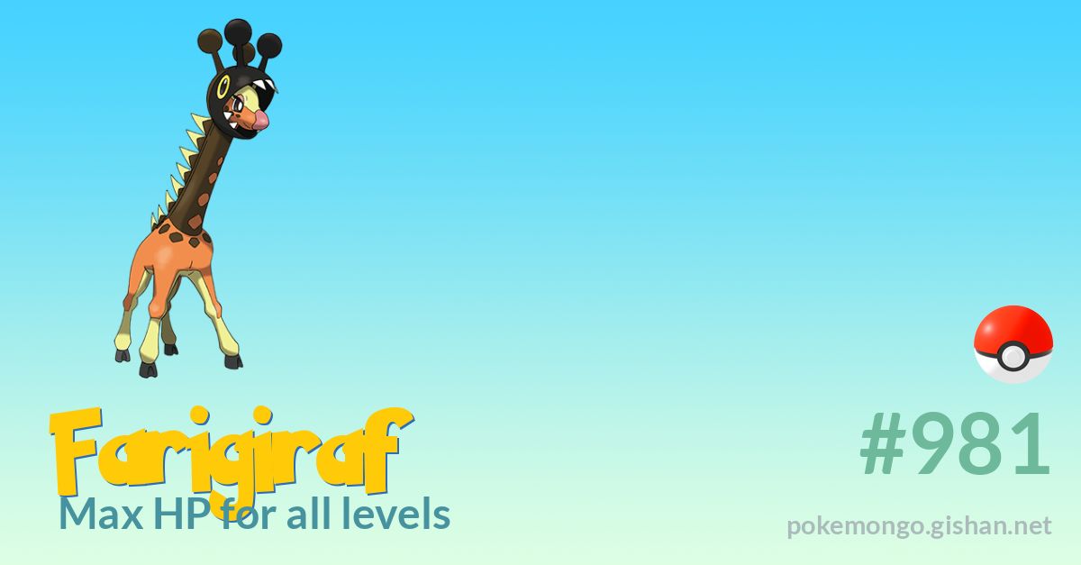 Farigiraf - #981 -  Pokédex