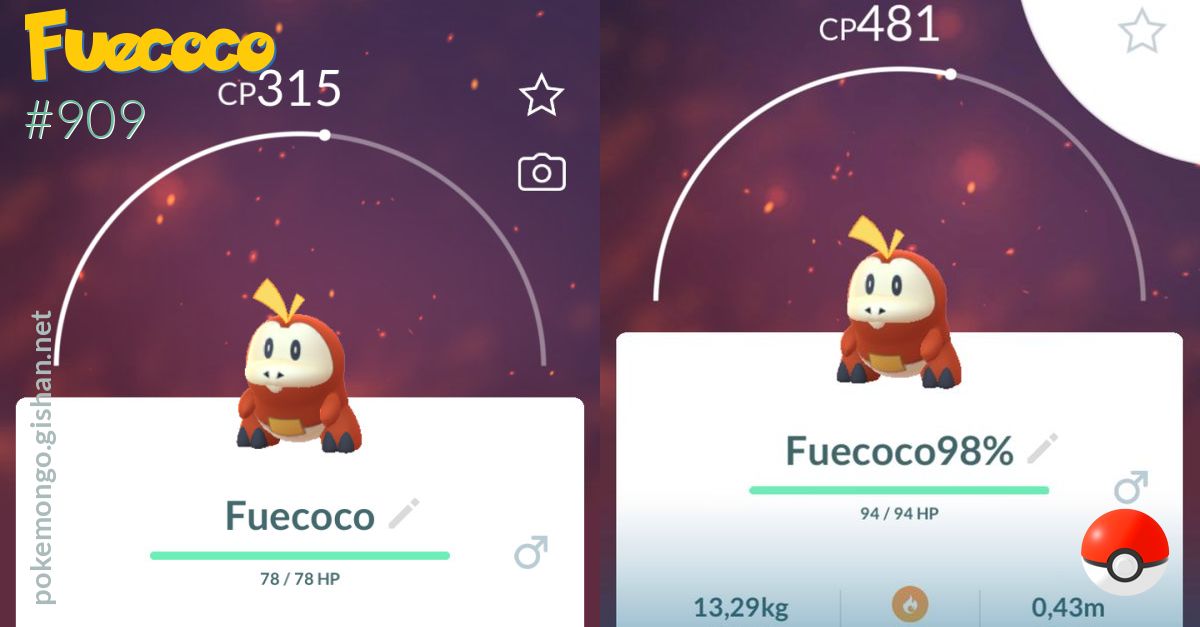 Fuecoco - #909 -  Pokédex