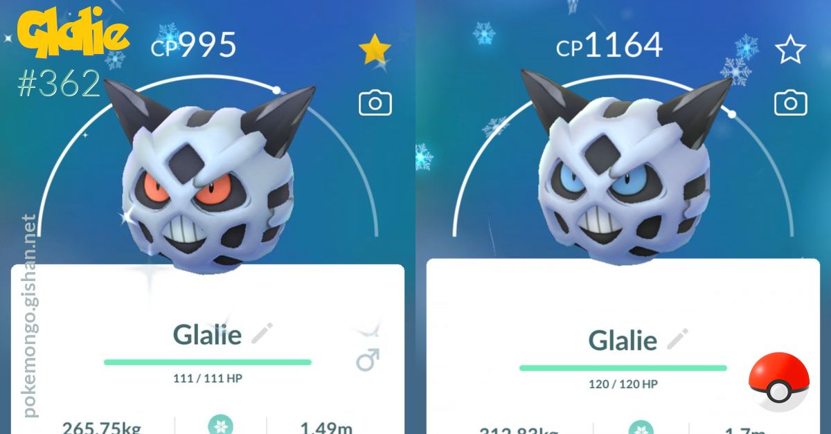 Glalie  Pokédex