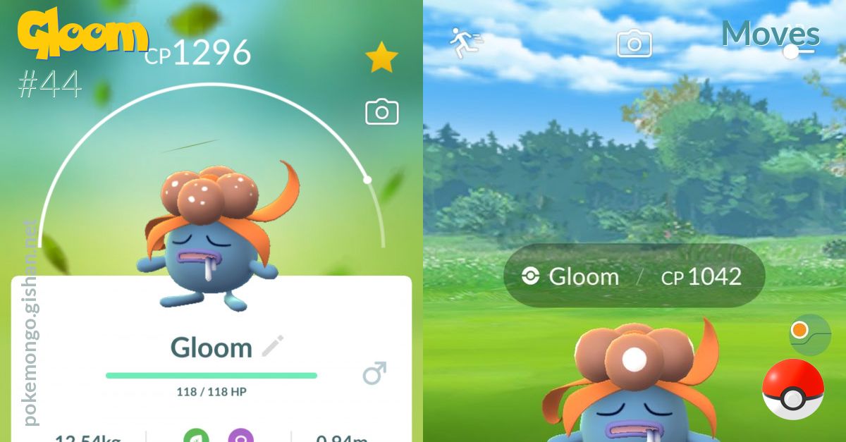 Gloom moves - Pokemon Go