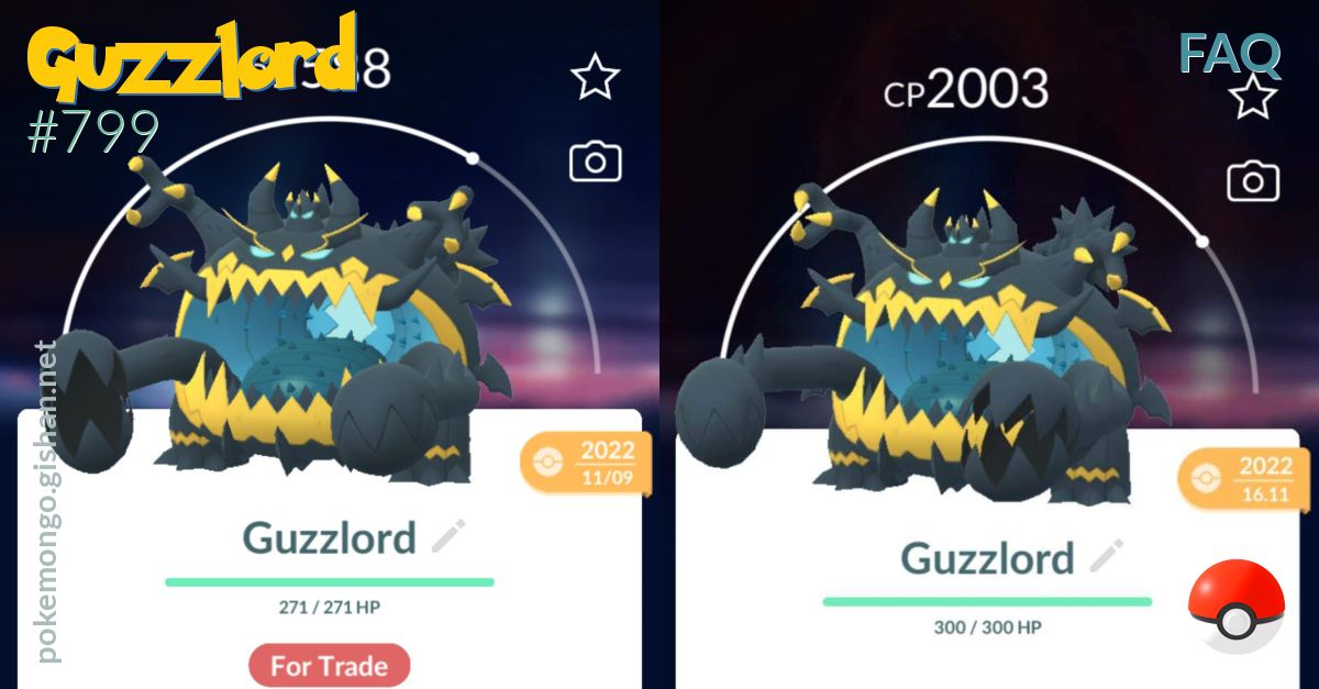 Guzzlord Faq Pokemon Go