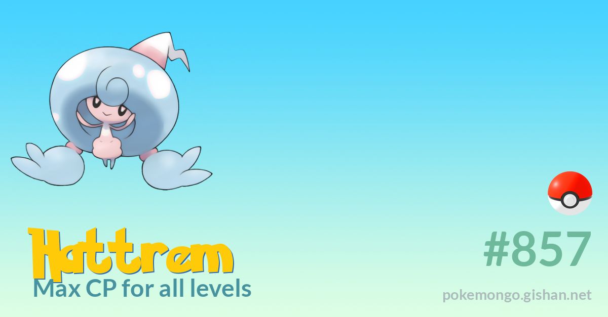 Hattrem max CP for all levels - Pokemon Go