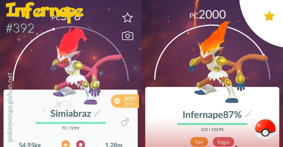 Infernape - #392 -  Pokédex