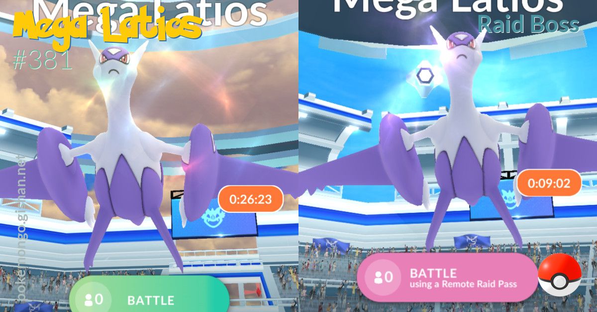 Mega Latios Raid Boss Pokemon Go