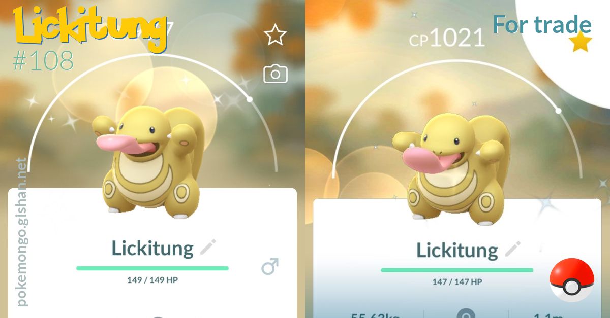 cloyster and lickitung