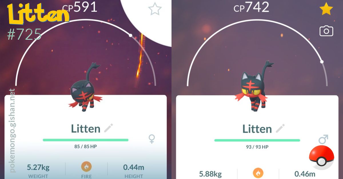 Litten - Pokemon Go