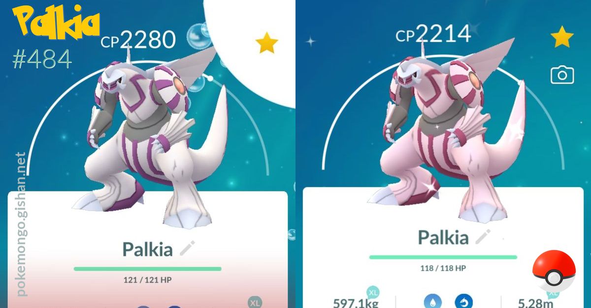 Pokemon Trade GO - Palkia Level 40 & 2nd Charged Move for PVP master League