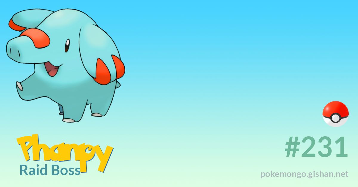 Phanpy Raid Boss - Pokemon Go