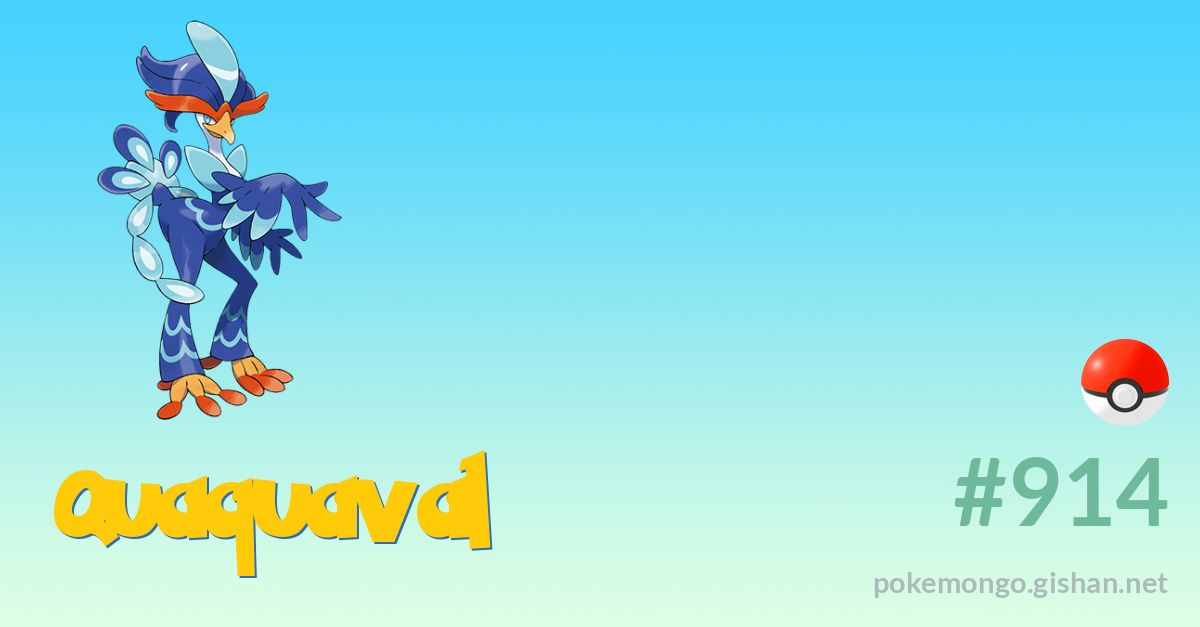 Quaquaval (Pokémon GO): Stats, Moves, Counters, Evolution