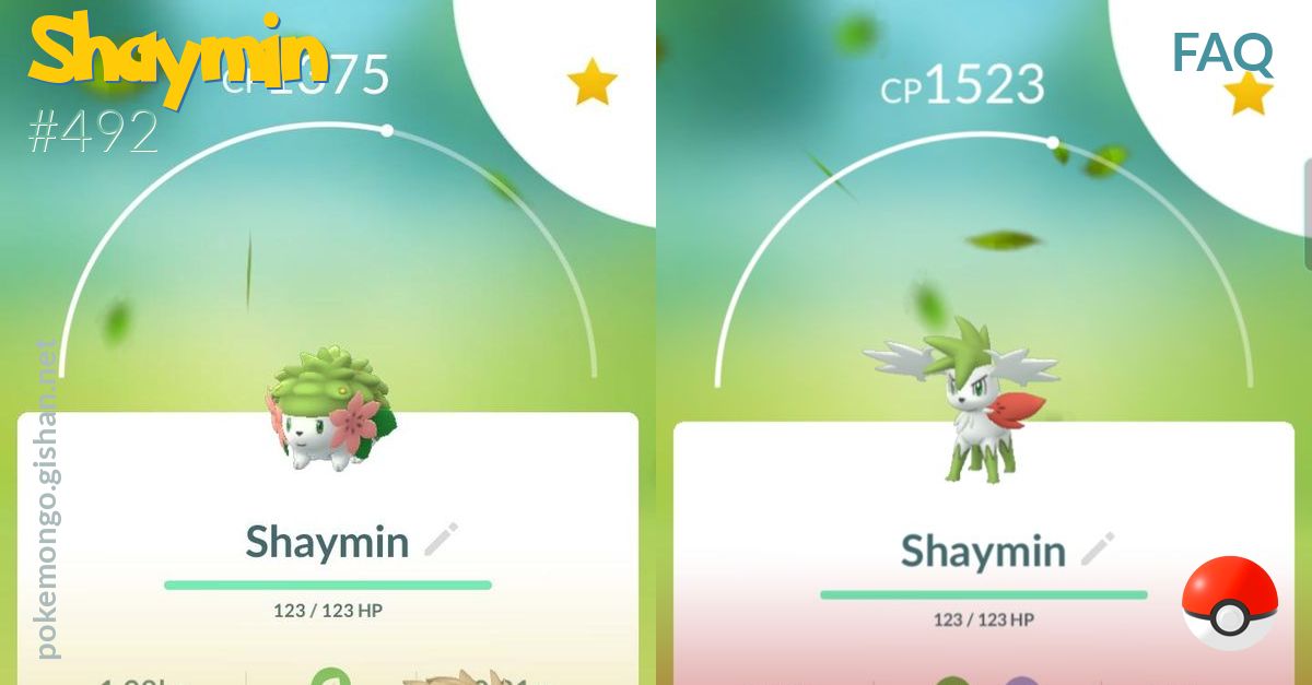 If I change the form of Shaymin, will its stats change? : r/pokemongo