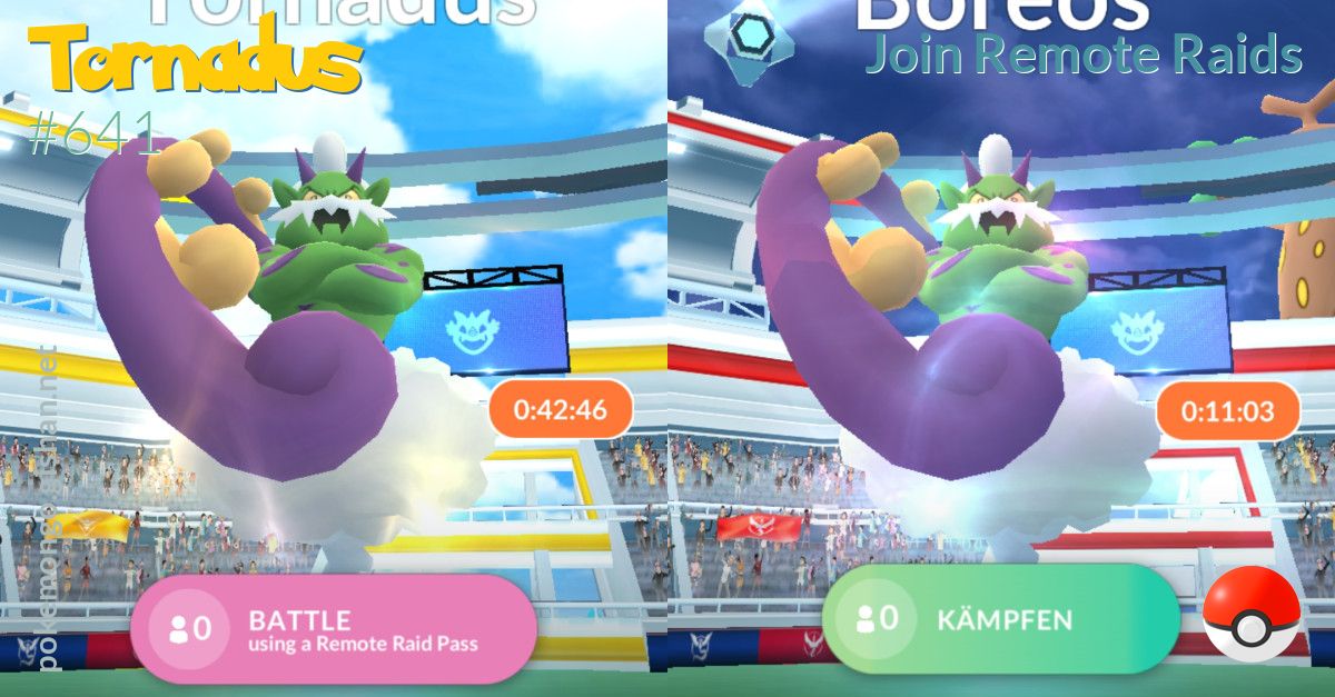 New Gen 5 Tornadus Legendary Raid guide for Pokemon GO 